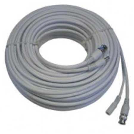 Securitytronix 60' RG59 Video & 18 AWG 2-Conductor Power Cable, White