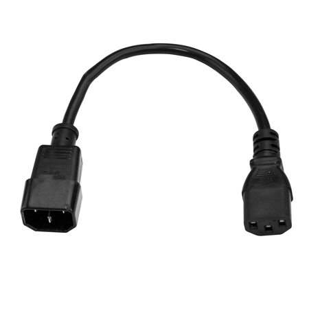 StarTech 6' 14 AWG C14 to C13 Computer Power Cord Extension Cable