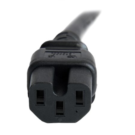 StarTech 6' 14 AWG IEC C14 to IEC C15 Computer Power Cord