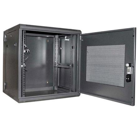 StarTech 12U 19" Hinged Wall Mount Server Rack Cabinet with Steel Mesh Door