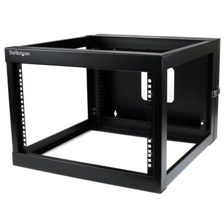 StarTech 6U 22" Depth Hinged Open Frame Wall Mount Server Rack