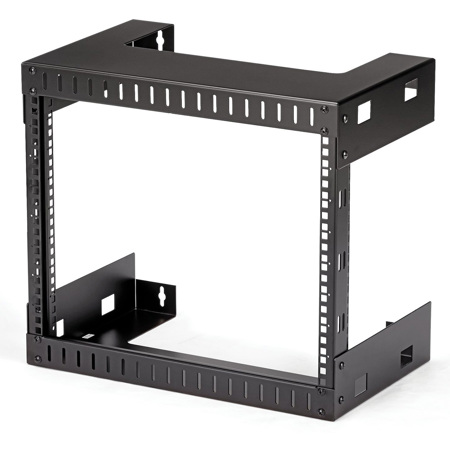 StarTech 8U 12" Deep Open Frame Wall Mount Equipment Rack