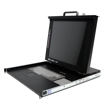 StarTech 1U 17" Rackmount LCD Console with 8 Port Multi-Platform KVM Switch