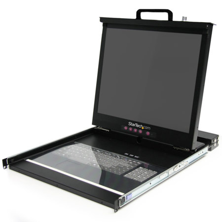 StarTech 1U 19" LCD Console with 16 Port Multi-Platform KVM Switch