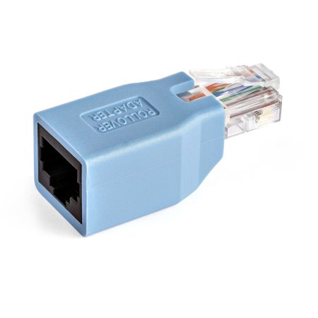 StarTech Cisco Console Rollover Adapter for RJ45 Ethernet Cable, Blue