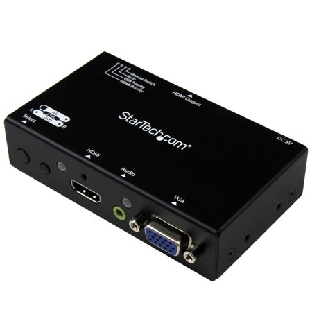 StarTech HDMI + VGA to HDMI Converter Switch with Automatic and Priority Switching