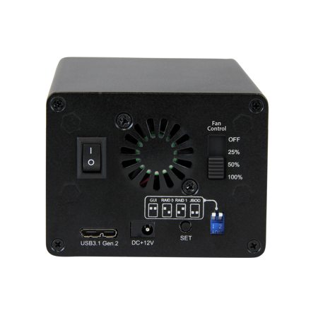 StarTech 2.5" Dual-Bay USB 3.1 to SATA III 10Gbps External Enclosure with RAID