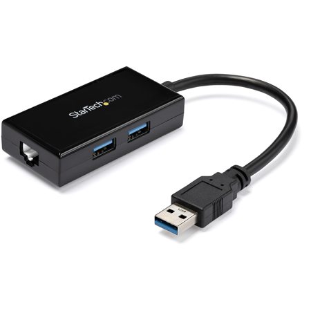 StarTech USB 3.0 to Gigabit Network Adapter with Built-In 2 Port USB Hub