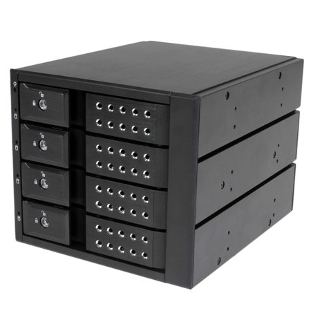 StarTech 4 Bay Aluminum Trayless Hot Swap Mobile Rack Backplane for 3.5in SAS II/SATA III