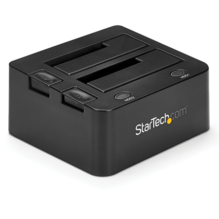 StarTech USB 3.0 Dual Hard Drive Docking Station with UASP for 2.5", 3.5" SSD - HDD SATA 6 Gbps