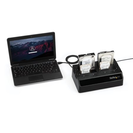 StarTech 4-Bay Hard Drive Docking Station for 2.5"/3.5" SSDs and HDDs