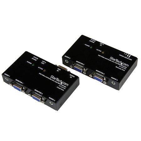 StarTech ST122UTPA VGA Video Extender Kit with Audio Support over CAT-5 Cable