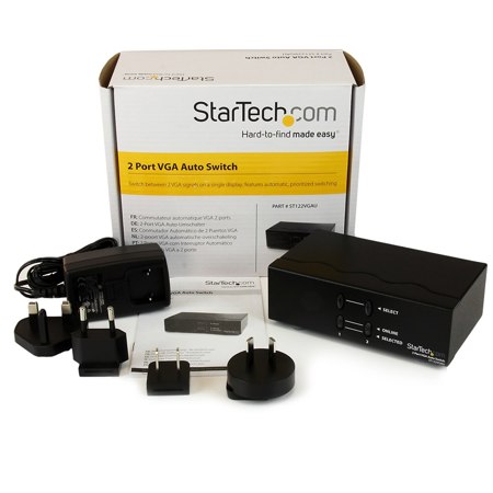 Startech 2 Port Vga Auto Switch St122vgau