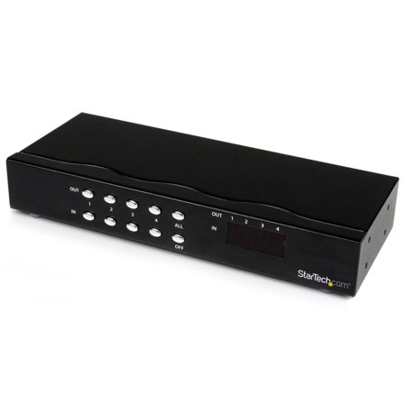 StarTech 4x4 VGA Matrix Video Switch Splitter with Audio