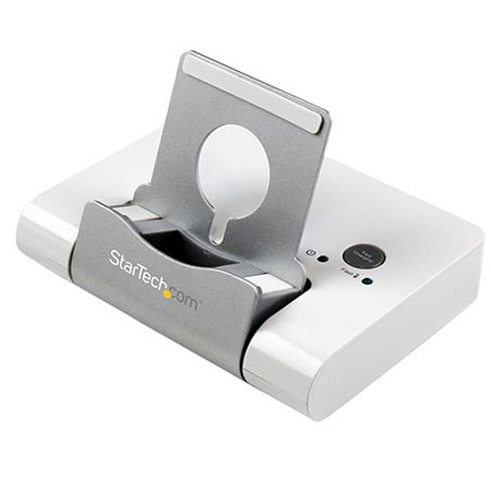 StarTech 3 Port USB 3.0 Hub plus Combo Fast-Charge Port with Smartphone/Tablet Stand, 5Gbps Maximum Data Transfer Rate Support, White & Silver