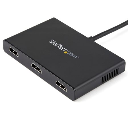 StarTech 20 Pin Mini DisplayPort Male to 3x 19 Pin HDMI Female MST Hub