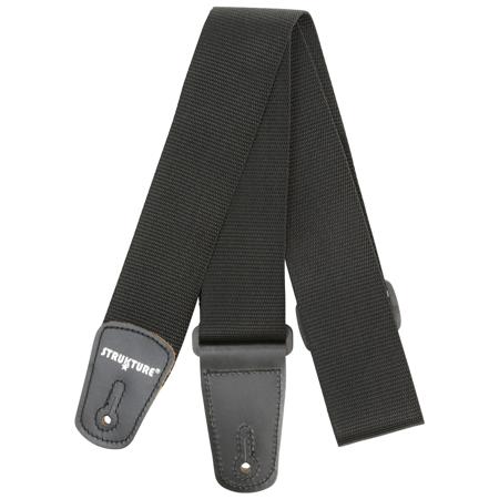 Strukture 2" Polypropylene Guitar Strap with Leather Tab