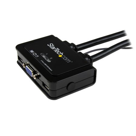 StarTech 2 Port VGA Cable KVM Switch with Remote Switch, USB Powered