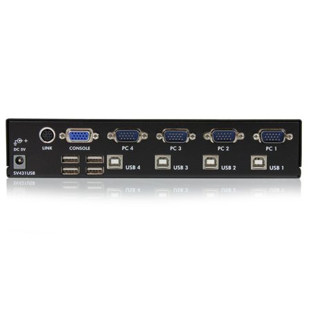 StarTech 4 Port Professional VGA USB KVM Switch with Hub