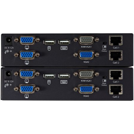 StarTech 200m / 656.16' USB Dual VGA over Cat5 KVM Console Extender