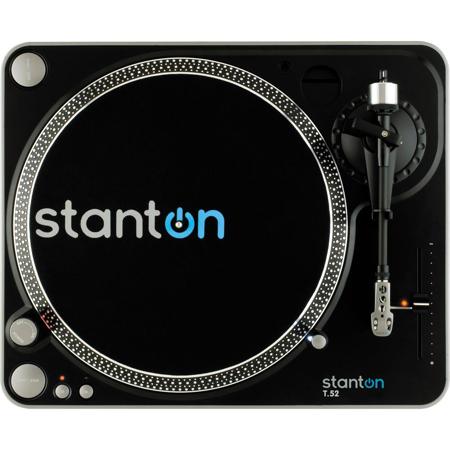 Stanton T.52 Belt Drive Straight Tone Arm Turntable with 500v3 Cartridge