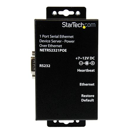 StarTech 1 Port Poe RS232 Serial Ethernet Device Server