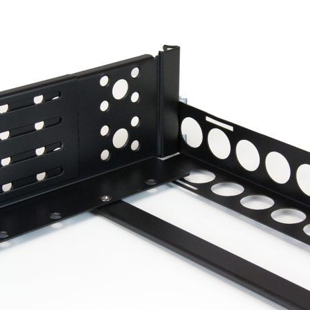 StarTech 2U Fixed 19" Adjustable Depth Universal Server Rack Rail
