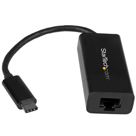 StarTech USB 3.0 Type C to Gigabit Ethernet Network Adapter, Black