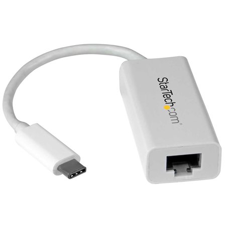StarTech USB 3.0 Type C to Gigabit Ethernet Network Adapter, White