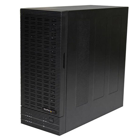 StarTech USB 3.0/eSATA 8-Bay Hot-Swap 2.5/3.5" SATA III Hard Drive Enclosure with UASP, 6 Gbps Transfer Rate