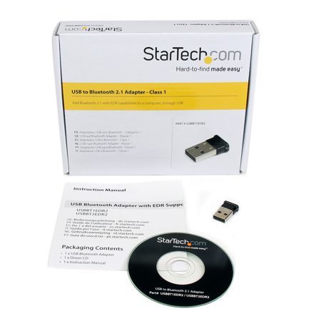 StarTech 100m / 328.08' Class 1 Mini USB Bluetooth 2.1 Adapter