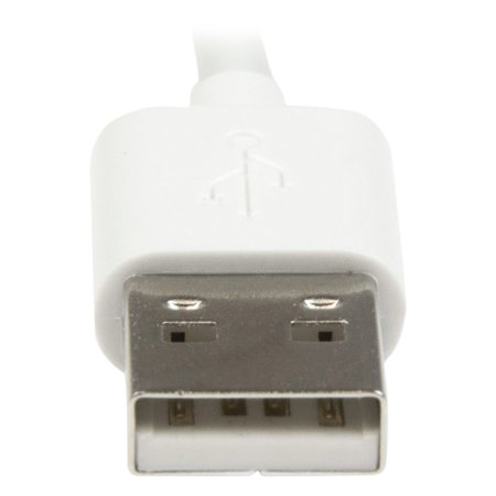 StarTech 1m / 3.28' Angled Cable, White