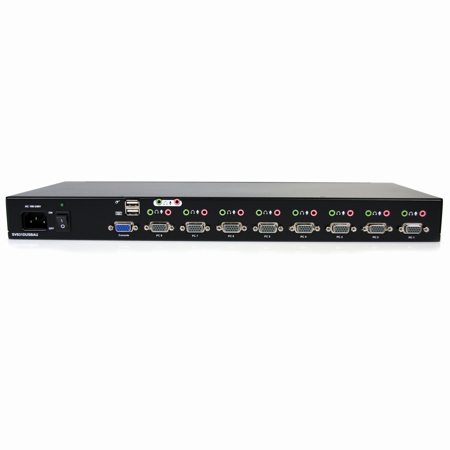 StarTech 8 Port 1U USB VGA KVM Switch with Audio