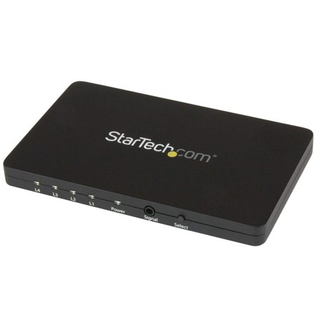 StarTech 4-Port 4K HDMI Automatic Video Switch with Aluminum Housing and MHL Support