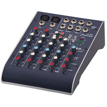 Studiomaster C2S-2 6-Channel Ultra Compact Analog Console Mixer with USB