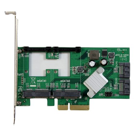 StarTech 2 Port PCI Express 2.0 SATA III 6Gbps RAID Controller Card