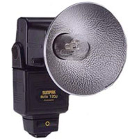 Sunpak 120J Auto Pro Flash, Guide Number 150 at Normal Position ISO 100 ft.