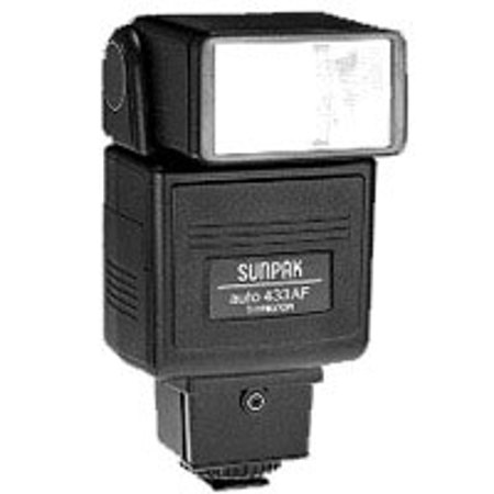 Sunpak 433AF TTL Flash for Canon EOS Cameras, Guide Number 120 ISO 100 ft., (Demo without original box)