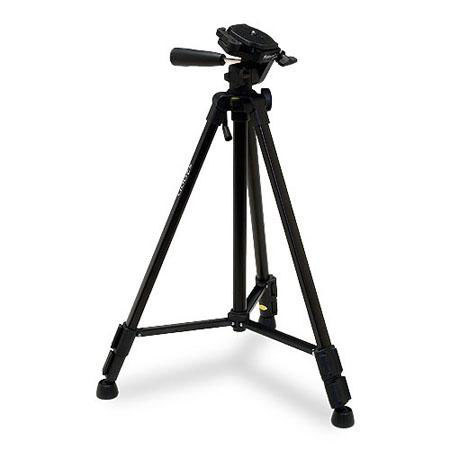 Sunpak 5200D 3-section Aluminum Tripod w/3-Way Pan Head & Car Video Mount