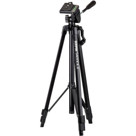 Sunpak 5400DLX 3-Section Aluminum Tripod with 3-Way Pan/Tilt Head