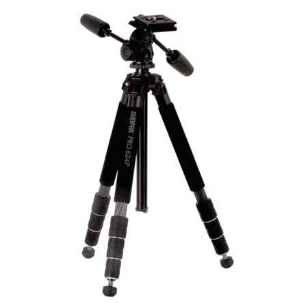 Sunpak Pro 624P Tripod with 3-Way Photo/Video Panhead