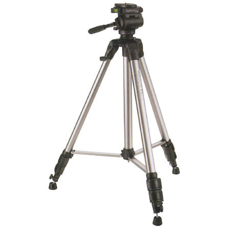 Sunpak Platinum Plus 74" HD Tripod, Metallic Silver