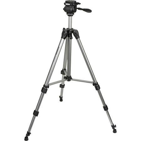 Sunpak 7575-Pro 3 Section Aluminum Platinum Plus Tripod with 3-Way Pan Head