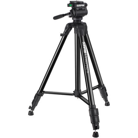 Sunpak Ultra Pro 757B Tripod with 3-way Fluid-effect Panhead. Black #620757B