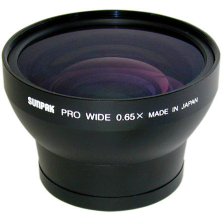 Sunpak .65x Wide-Angle Conversion Lens fits 58mm Threads, with Pouch. #CAL1020