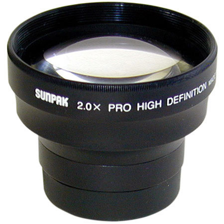 Sunpak 2x Tele Converter Lens fits 37mm Threads, with Pouch. #CAL1040