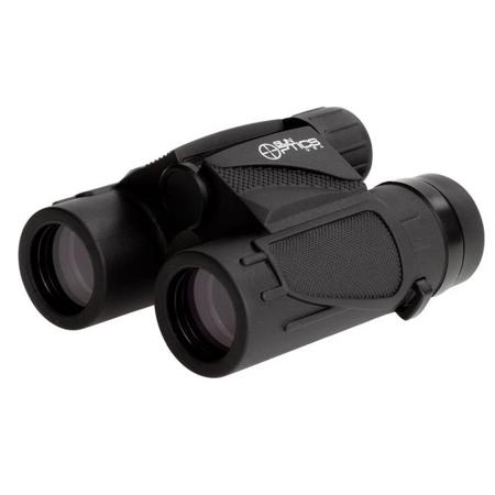 Sun Optics 8x25 Compact Water Proof Roof Prism Center Focus Binocular with 6.8 Degree Angle of View, Black Rubber Armored