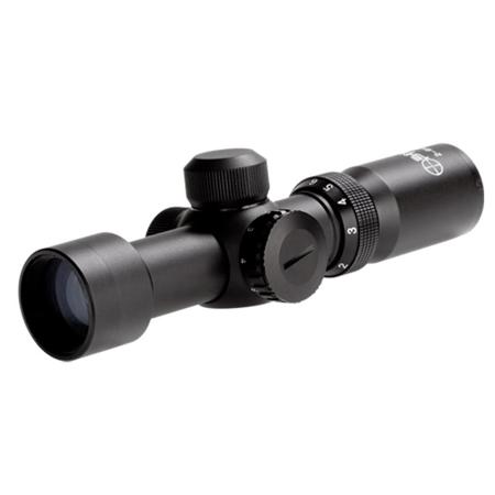 Sun Optics 2-6x28 Compact Riflescope, Illum. Red Mil-Dot Reticle, 1" Tube