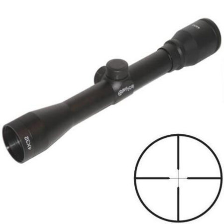 Sun Optics 4x32 Hunter Plus Riflescope, Duplex Reticle, 1" Center Tube