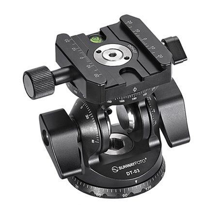 SunwayFoto DT-03R Tilt Head with Clamp for Monopod and Tripod